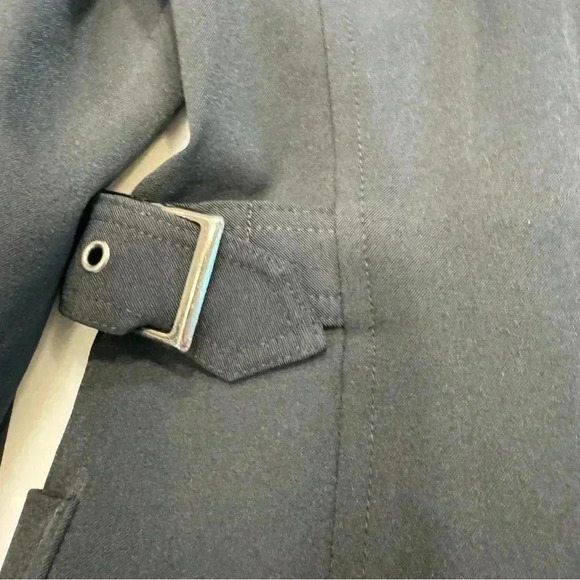 Vintage Cache women black zip up blazer. Adjustable waist buckles size 10 - Picture 10 of 13